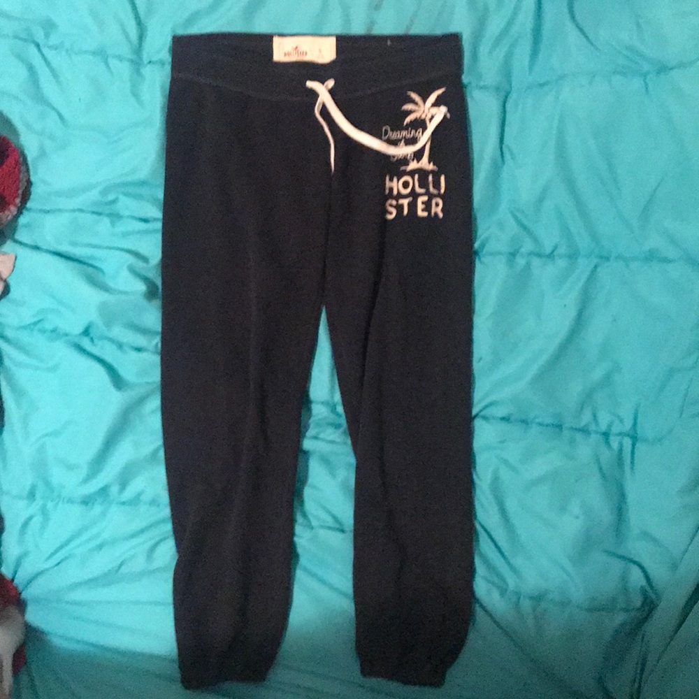 Blue Hollister sweatpants